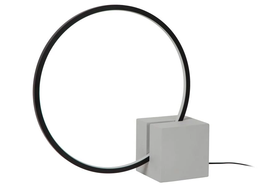 Lucide CIRKELIS - Tischlampe - Ø 32 cm - LED Dim. - 1x6W 3000K - Schwarz - ausgeschaltet